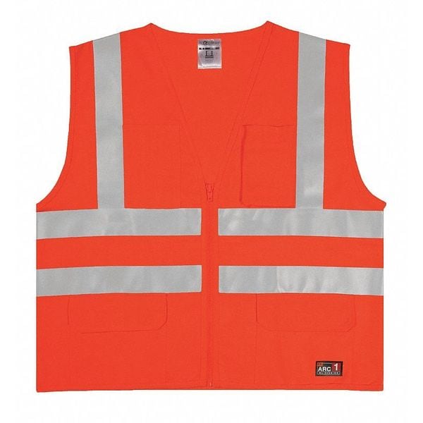 Kishigo High Visibility Vest, ANSI Class 2, XL - GF182NZ-XL