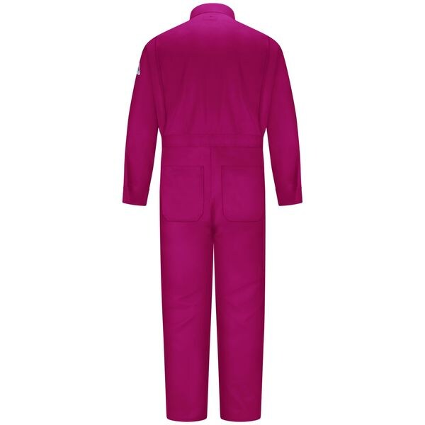 Bulwark Coverall, 11 cal/sq cm ATPV, M, 30 1/2 in Inseam, 100% Cotton, Zipper - CEB2RD RG 40
