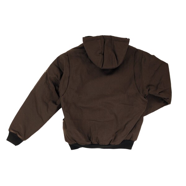 Tough Duck Hooded Duck Bomber Jacket, Black, 2XLT - WJ303