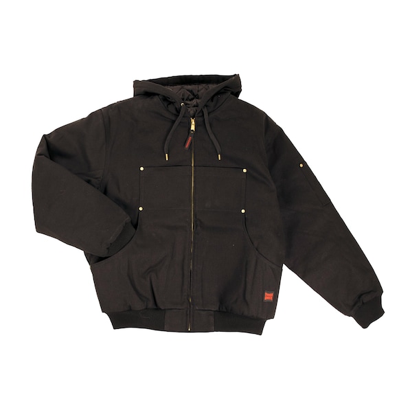 Tough Duck Hooded Duck Bomber Jacket, Black, 2XLT - WJ303