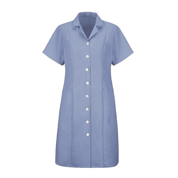 Red Kap Women's Short Sleeve Poplin Dress, 80% Polyester/20% Combed Cotton, Light Blue - DP23LB SS XXL