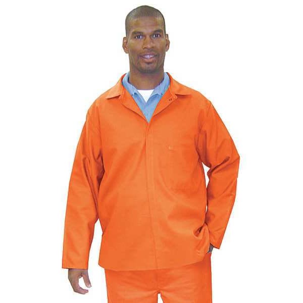 Steel Grip FR Jacket, 12.9 cal/sq cm, XL, 12 oz Whipcord Indura, Snaps Closure - OWCP 9450-30