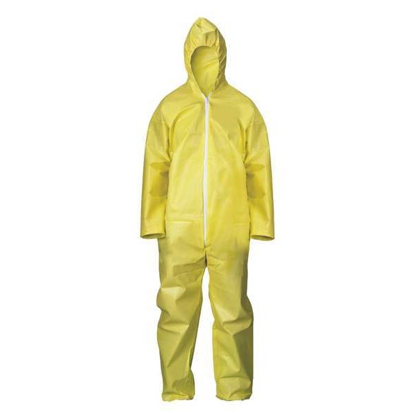 Condor Disposable Coverall, Hooded, M, Chem Basic, Storm Flap, Zipper, Elastic Cuff, Elastic Ankle - 30LV21
