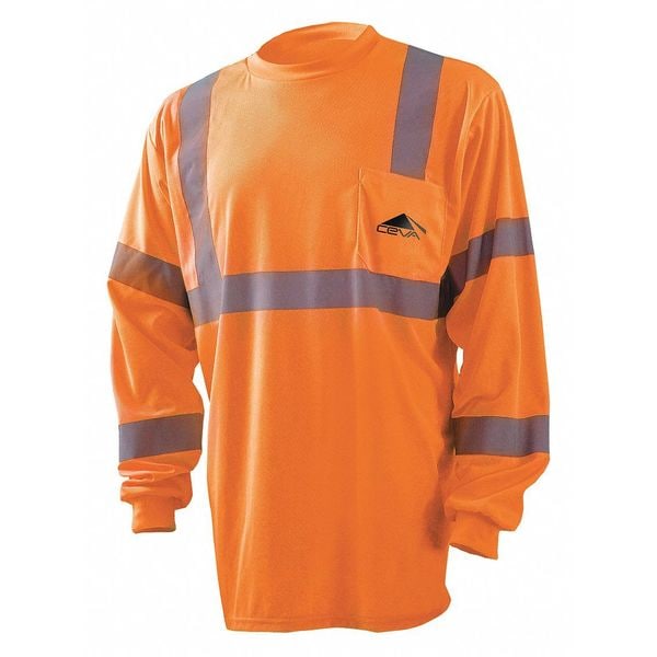 Occunomix Long Sleeve Orange Shirt, Blk Ceva Logo, M - LUX-LSETP3B-OM-CEVA_06