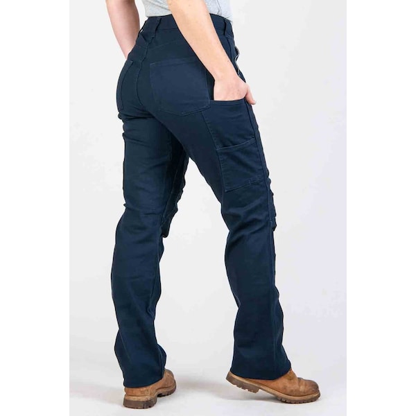 Dovetail Workwear Women's Work Pant, 18, Uniform Navy, 97% BCI cotton / 3% spandex - DWS20P4C-410-18X32