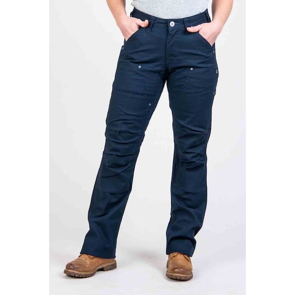 Dovetail Workwear Women's Work Pant, 18, Uniform Navy, 97% BCI cotton / 3% spandex - DWS20P4C-410-18X32