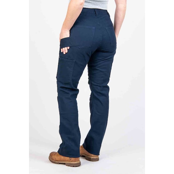 Dovetail Workwear Women's Work Pant, 18, Uniform Navy, 97% BCI cotton / 3% spandex - DWS20P4C-410-18X32