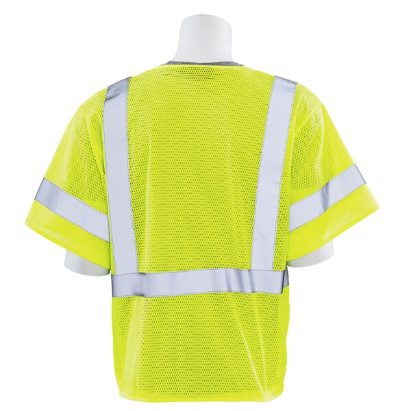 Deltaplus Safety Vest, Mesh, Hi-Viz, Lime, 4XL, Size: 4Xl - 61892
