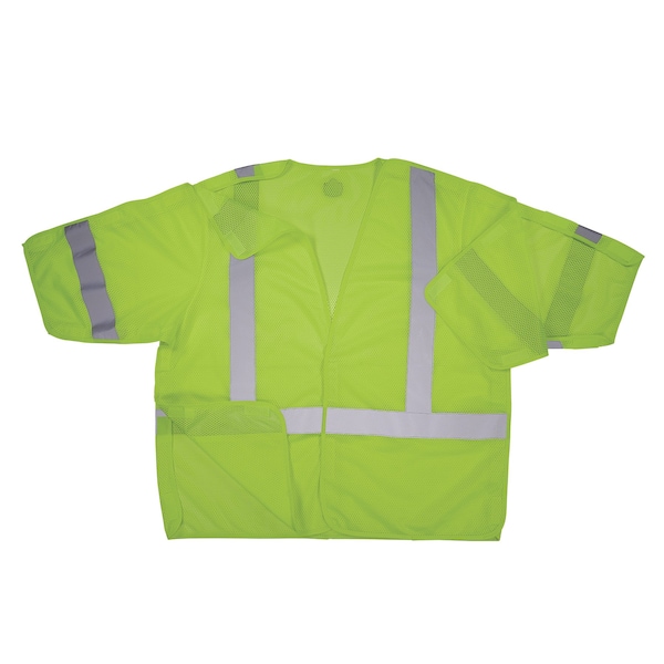 Ergodyne Hi Vis Breakaway Safety Vest, Lime, 2XL/3XL - 8315BA