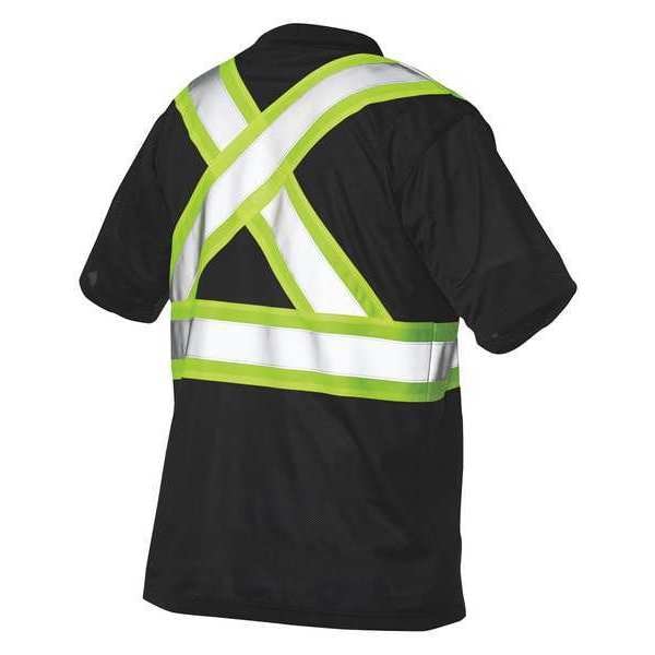 Tough Duck Large Hi-Vis T-Shirt, Black - S39211