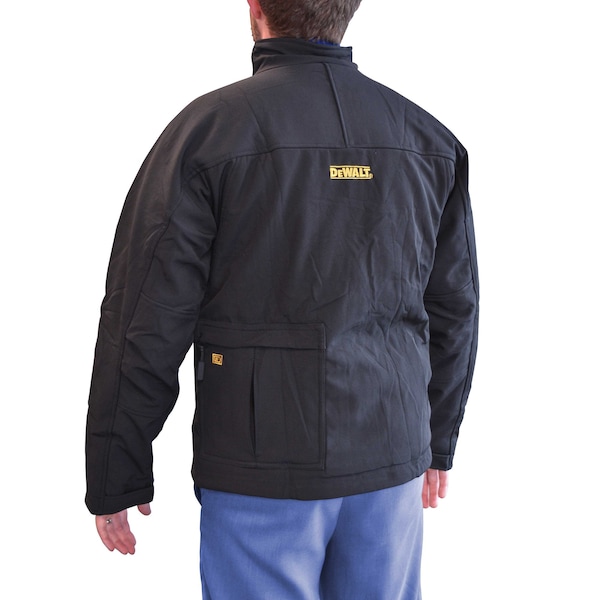 Dewalt Men's Heated Jacket, Black, Heats Up to 9 hr , 20 3 Outside Pockets, L - DCHJ060ABD1-L