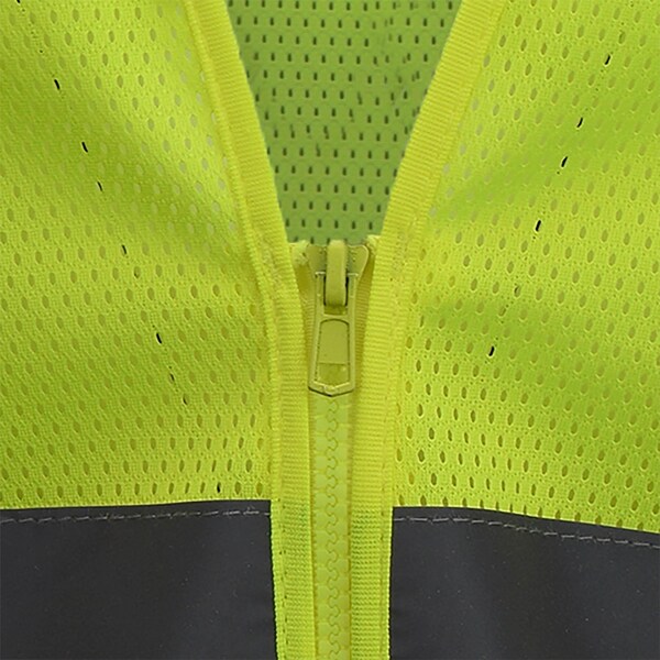 Radians Hi-Vis Econ TpR/Cl2 Mesh Safety Vst/Zip-Grn-M - SV2ZGMM