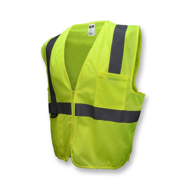 Radians Hi-Vis Econ TpR/Cl2 Mesh Safety Vst/Zip-Grn-M - SV2ZGMM