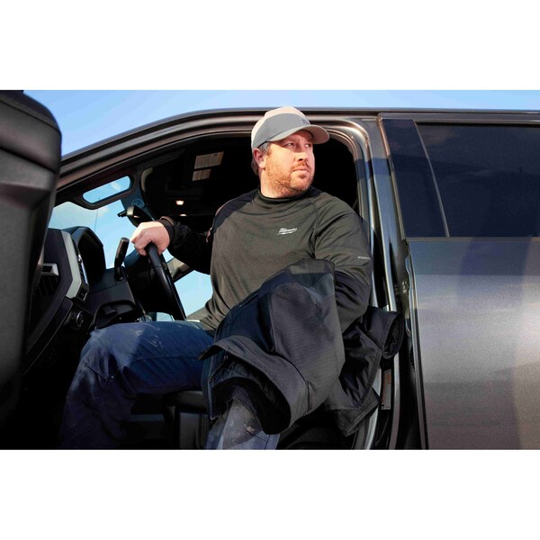 Milwaukee Tool USB RECHARGEABLE HEATED WORKSKIN MIDWEIGHT BASE LAYER - BLACK 3X - 405B-213X