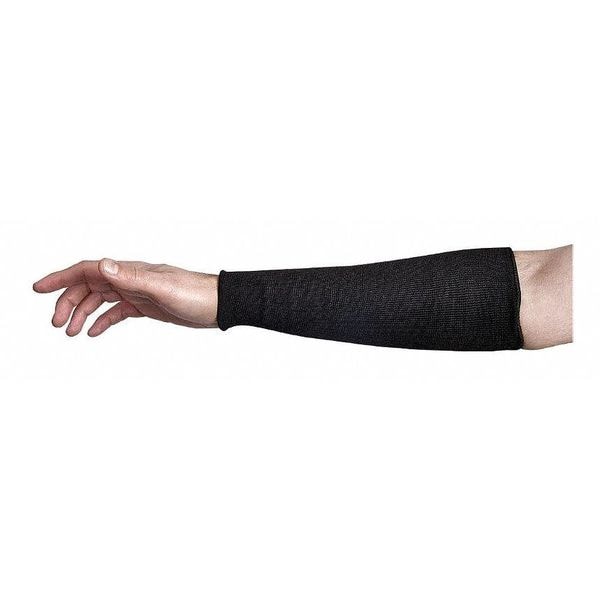 Superior Glove Cut Resistant Sleeve, Cut 2, Black, 22", PR - KP1T22-XL