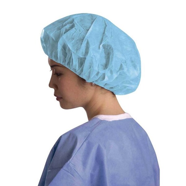 Medline Boundary Spunbond Bouffant Caps, 21-in, 100PK - CRI1001Z