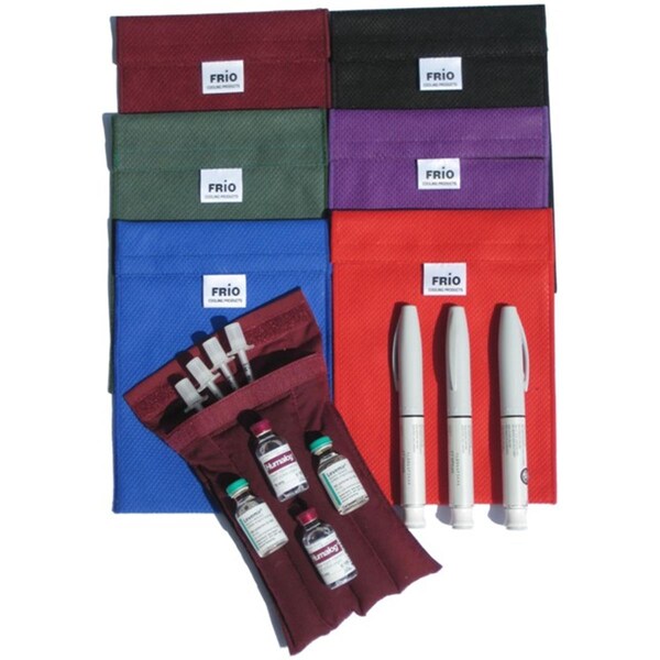 Frio Insulin Cooling Large Wallet- Burgundy- 7 in. x 5.5 in. - 1130LGBURG