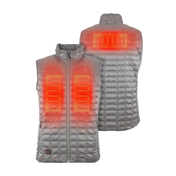 Mobile Warming Backcountry Heated Vest, 100% Nylon Outer Shell, Up to 10 hours Heating Time, 4 Heat Settings, XL - MWMV04320520