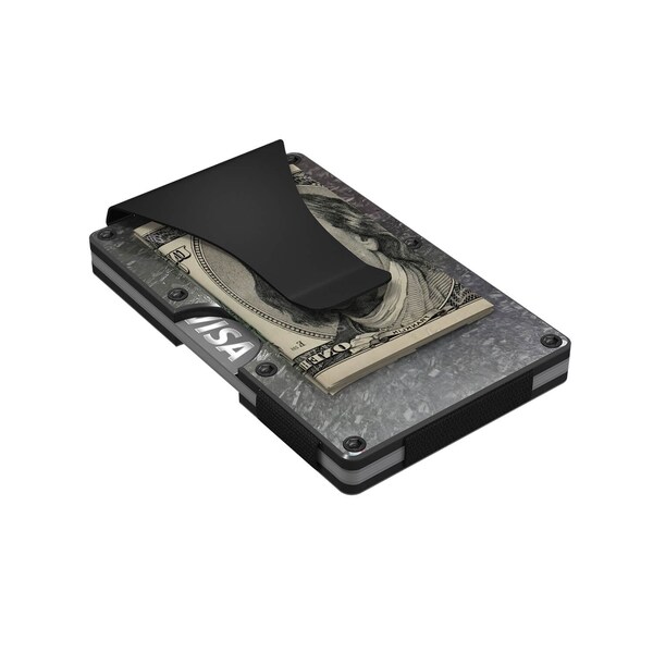 Grid Wallet Forged Carbon Wallet with Money Clip - FRGDCARBON-CLIP