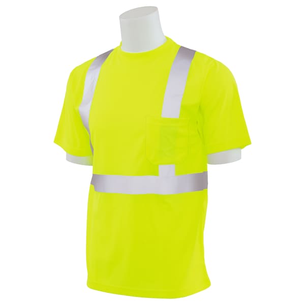 Deltaplus T-Shirt, Class2, X Back, Hi-Viz, Lime, XL - 62183