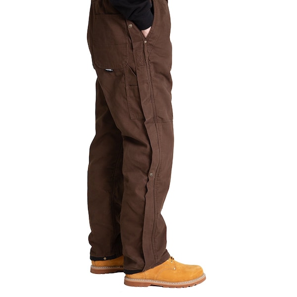 Berne Bib, Overall, Orig, Wash, Insulated, L, Tall, Bark, Size L - B377