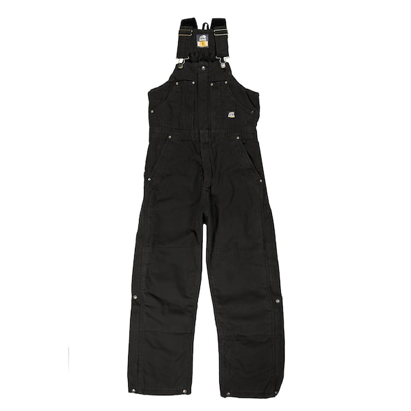 Berne Bib, Overall, Orig, Wash, Insulated, L, Tall, Bark, Size L - B377