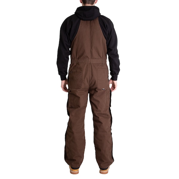 Berne Bib, Overall, Orig, Wash, Insulated, L, Tall, Bark, Size L - B377