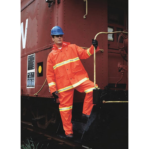 Mcr Safety Luminator .35Mm Pvc Poly Suit 3 Pc, 5XL, PVC/Polyester, 5XL - 2013RX5