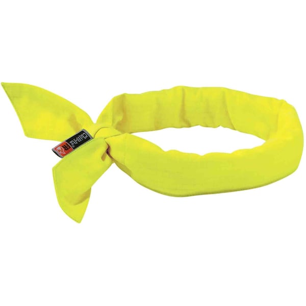 Ergodyne Flame Resistant Cooling Bandana, Hi-Vis Lime, Cotton - 6700FR