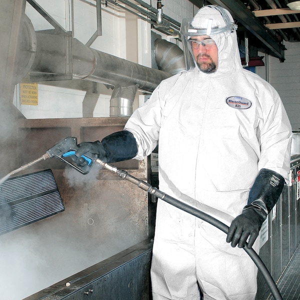 Kleenguard Disposable Coverall, Hooded, L, KleenGuard(TM) A35, Zipper, Elastic Cuff, Elastic Ankle, 25 PK - 38939