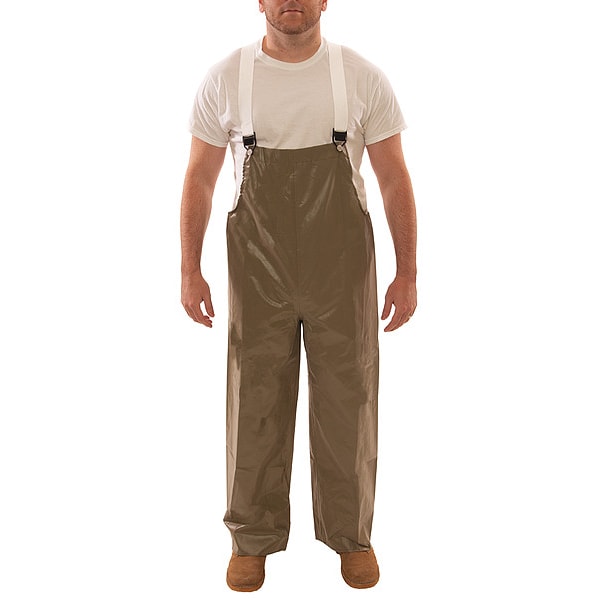 Tingley Flame-Resistant Rain Bib Overall, 2XL, 32 in Inseam, Neoprene, Snap - O12008