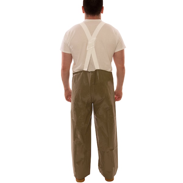 Tingley Flame-Resistant Rain Bib Overall, 2XL, 32 in Inseam, Neoprene, Snap - O12008