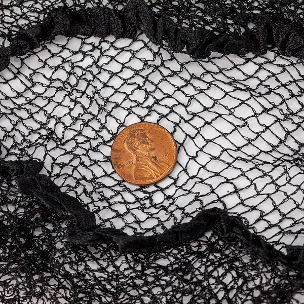 Popular Life Arya-Net Extra Fine Elastic Edge Black Hair Net - BLPL-MS-HC-7BK-1