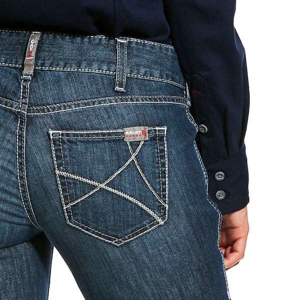 Ariat Women's Flame Resistant Pants, 14 cal/sq cm, XS 11 oz Denim - 10026006