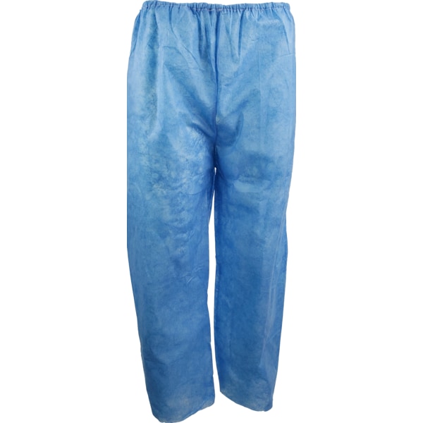 Ironwear Disposable Scrub Pants with Elastic Waist BlueXLarge - 5305-B-XL