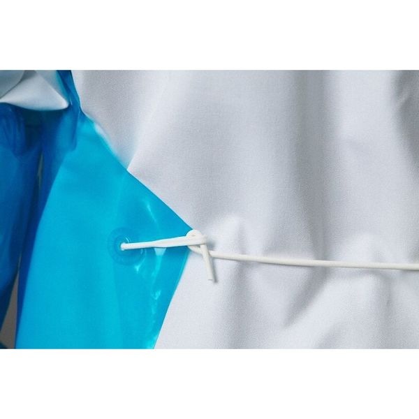 Polyco Die Cut Apron, 55 in. L, White, PK12 - 48502