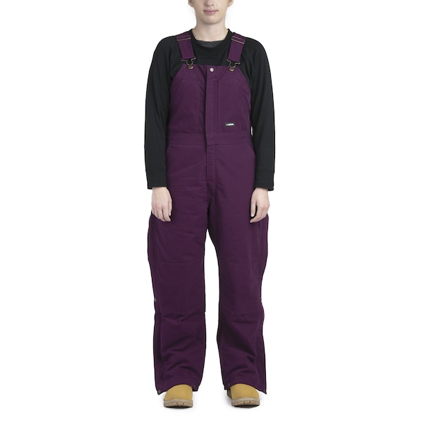 Berne Womens Bib, Ladies, Washed, Insulated, Large, Reg, Black, Size L - WB515