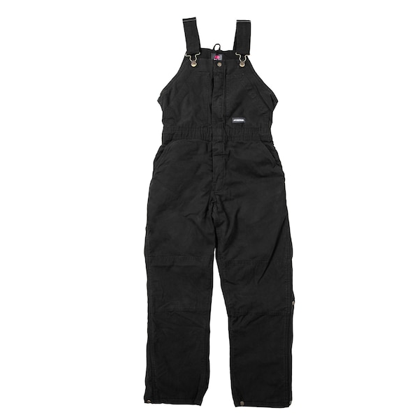 Berne Womens Bib, Ladies, Washed, Insulated, Large, Reg, Black, Size L - WB515
