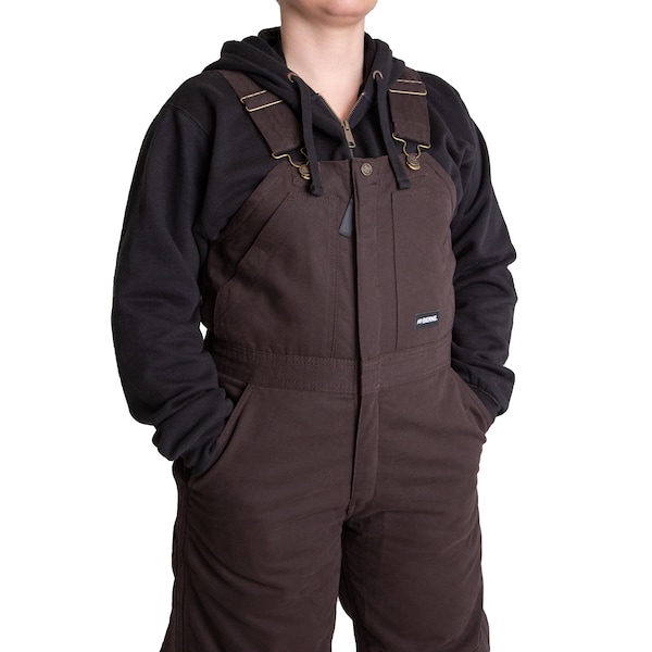 Berne Womens Bib, Ladies, Washed, Insulated, Large, Reg, Black, Size L - WB515