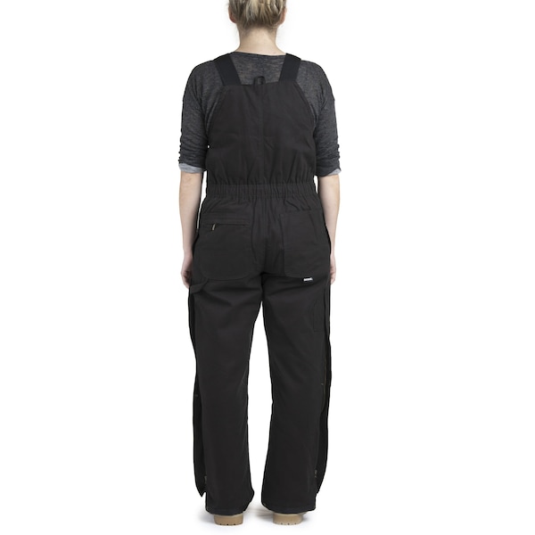 Berne Womens Bib, Ladies, Washed, Insulated, Large, Reg, Black, Size L - WB515