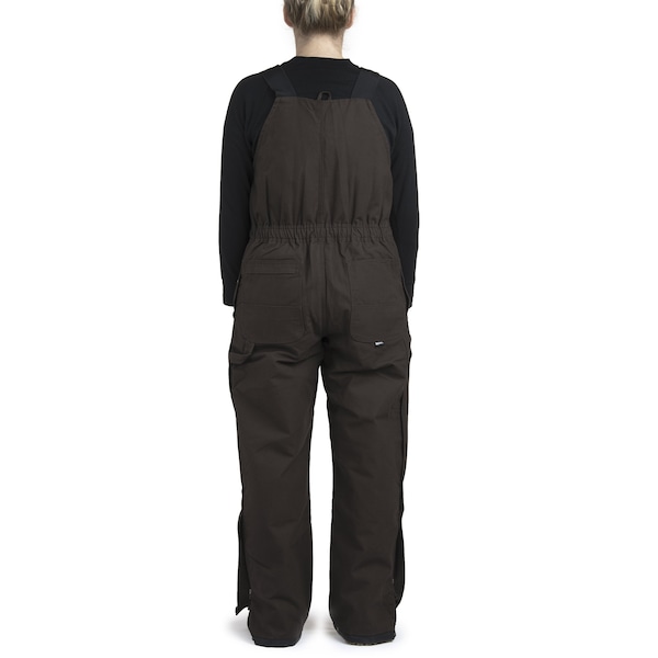 Berne Womens Bib, Ladies, Washed, Insulated, Large, Reg, Black, Size L - WB515