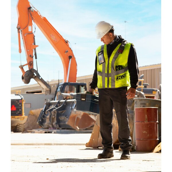 212 Performance Hi-Vis Safety Vest 4XL Class 2 U Back, , Zipper ID Window - VSTPERF-8814