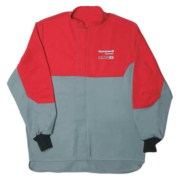 Salisbury Arc Flash Coat, 40 cal/sq cm ATPV, L, 11 oz UltraSoft/GlenGuard, Zipper Closure - ACC40RGL