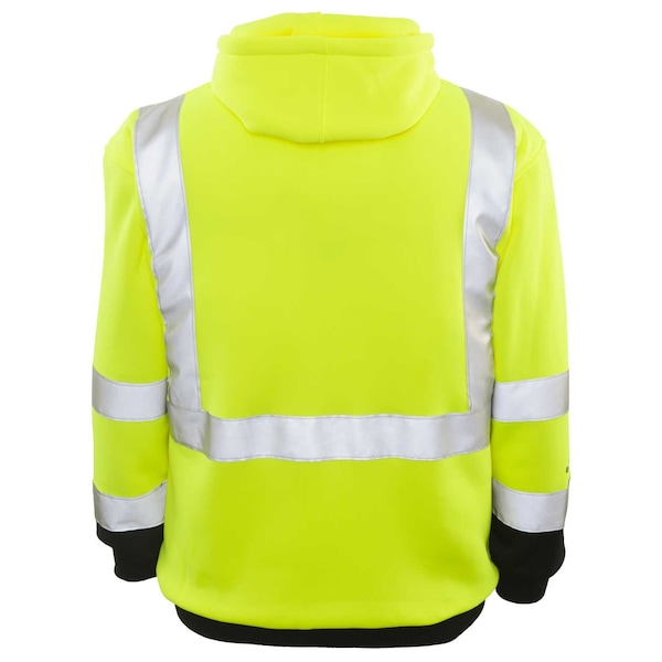 Game Workwear The Class 2 Maintenance Hoodie, Yellow, Size Large - 8260