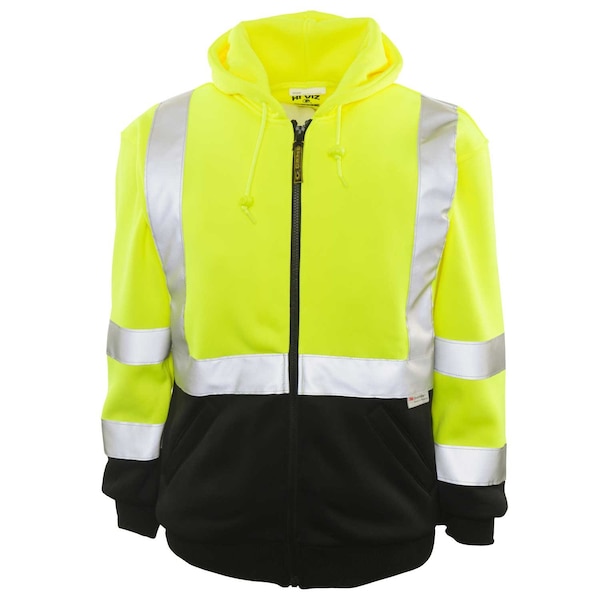 Game Workwear The Class 2 Maintenance Hoodie, Yellow, Size Large - 8260