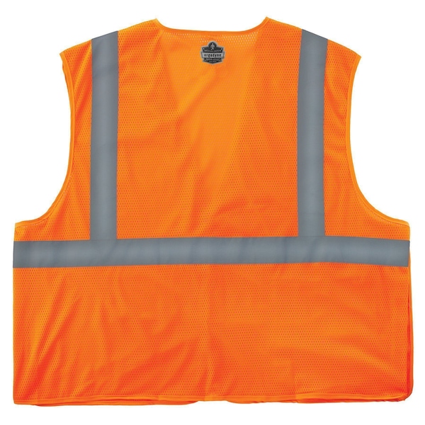 Ergodyne 3XL Orange Economy Breakaway Mesh Vest Class 2 - Single Vest - 8215BA-S