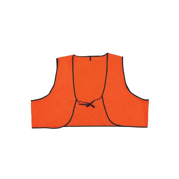 2W International Single Use Plastic Safety Vest One Size Fits All , Tie 12 PK - 7518
