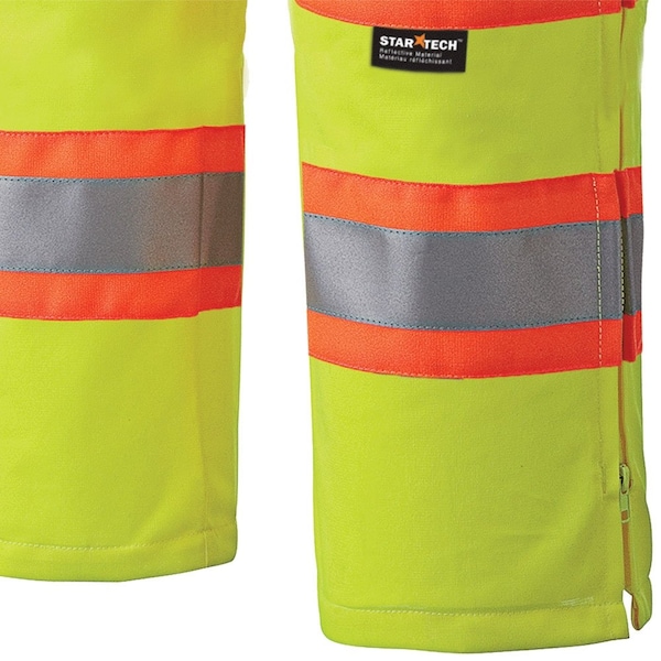 Pioneer Hi-Vis, Lightweight Traffic Safety Work Pants, Yellow/Green, 2XL - V1070360U-2XL