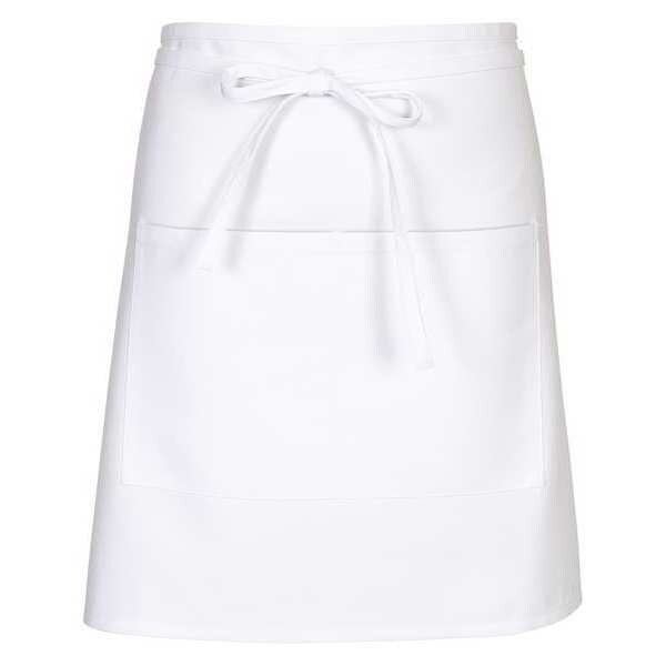 Fame (A Delta Plus Group Company) Apron, Half Bistro, F28, White - 18635
