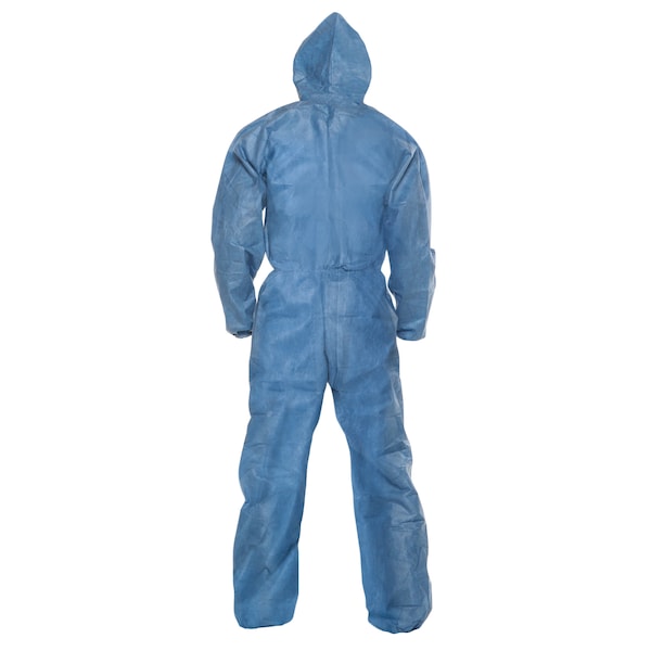 Kleenguard Disposable Coveralls, Hooded, XL, SMMMS, Zipper, Elastic Cuff, Elastic Ankle, Serged Seam, 24 PK - 58514